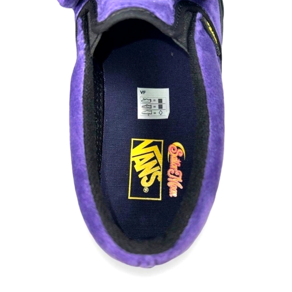 Sailor Moon Pretty Guardian Luna Slip-on Vans Sneakers Purple / Black Youth 2 - Picture 10 of 12